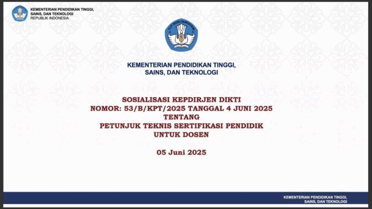 Aturan Baru Serdos, Menambah Peluang Eligible dan Lulus Sertifikasi Dosen