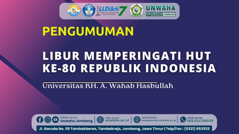 Pengumuman Libur Memperingati HUT ke-80 Republik Indonesia
