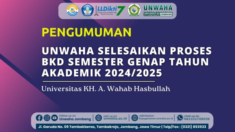 UNWAHA Selesaikan Proses BKD Semester Genap Tahun Akademik 2024/2025 — Seluruh Dosen Lolos Asesmen