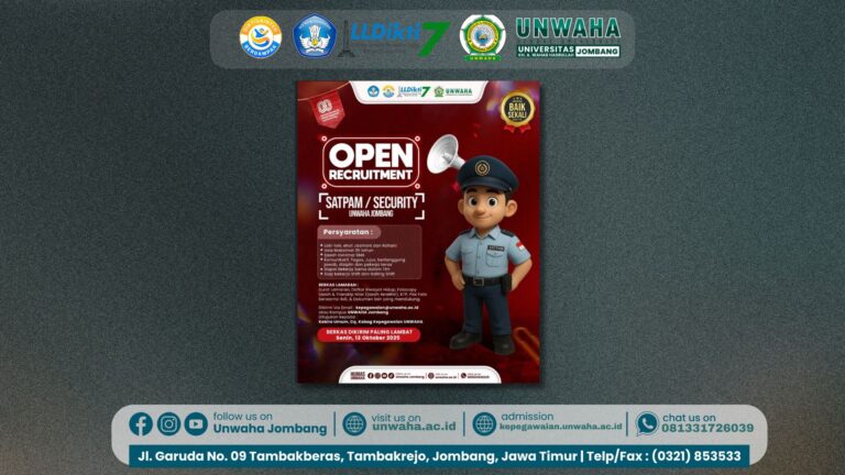 UNWAHA Buka Lowongan Satpam/ Security Tahun 2025