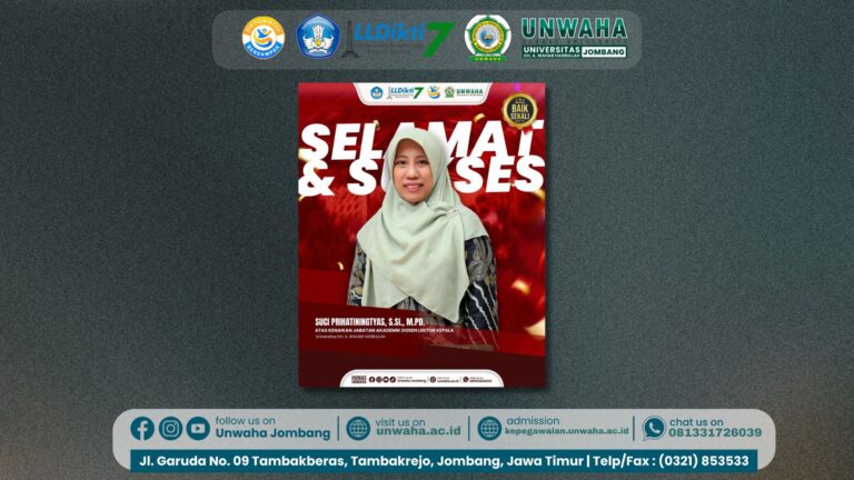Dua Dosen UNWAHA Naik Jabatan Akademik Menjadi Lektor Kepala