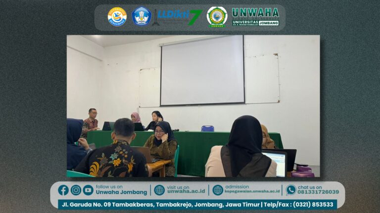 UNWAHA Hadiri Monitoring dan Evaluasi Tata Kelola Jabatan Akademik Dosen di Universitas Hasyim Asy’ari