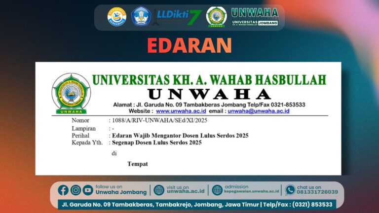 Edaran Wajib Mengantor bagi Dosen Lulus Serdos 2025