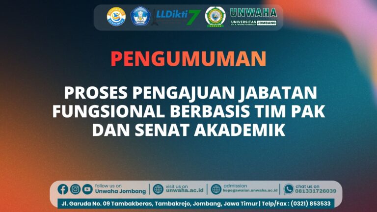 UNWAHA Perkuat Tata Kelola Akademik Melalui Proses Pengajuan Jabatan Fungsional Berbasis Tim PAK dan Senat Akademik