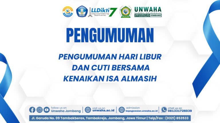 Pengumuman Libur dan Cuti bersama Kenaikan Isa Almasih