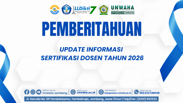 Update Informasi Sertifikasi dosen Tahun 2026