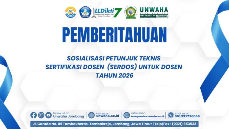 Sosialisasi Petunjuk Teknis Sertifikasi Dosen(Serdos) Tahun 2026