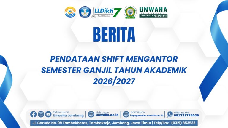 Kepegawaian UNWAHA Melakukan Pendataan Shift Mengantor Semester Ganjil Tahun Akademik 2026/2027