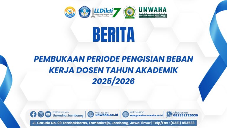 Pembukaan Periode Pengisian Beban Kerja Dosen Tahun Akademik 2025/2026